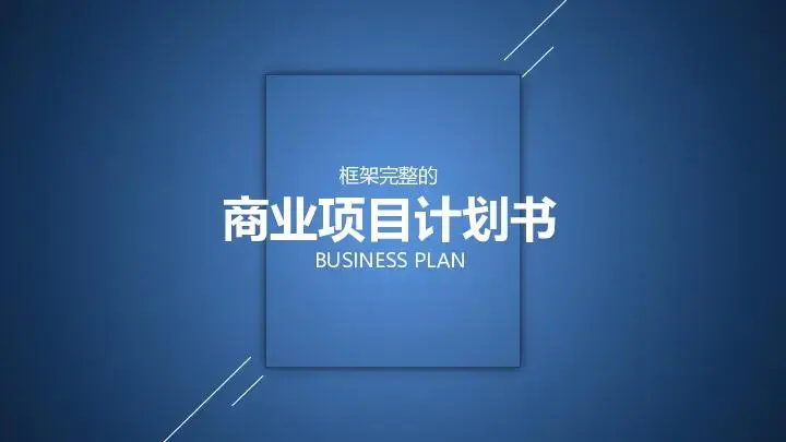 商业策划PPT模板