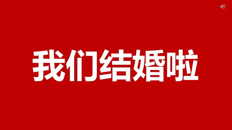 我们结婚啦快闪ppt