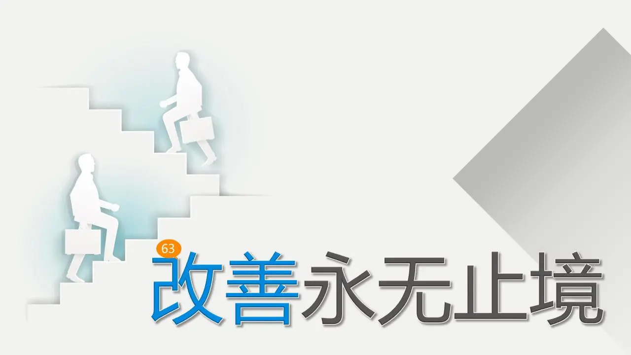 企业培训PPT："进步永无止境