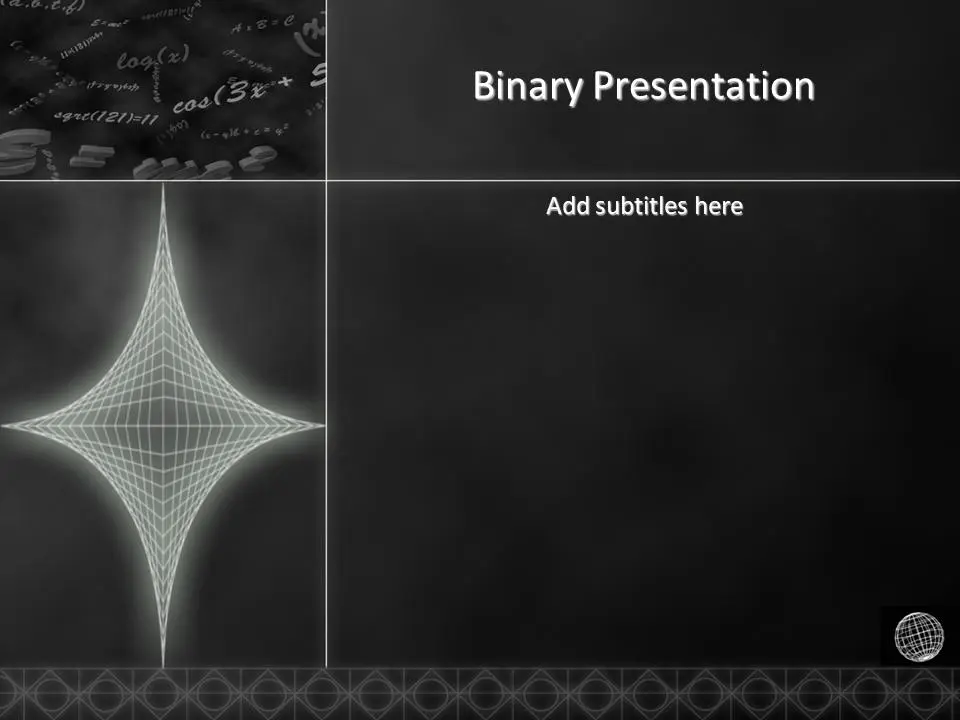 黑色数学公式PPT模板