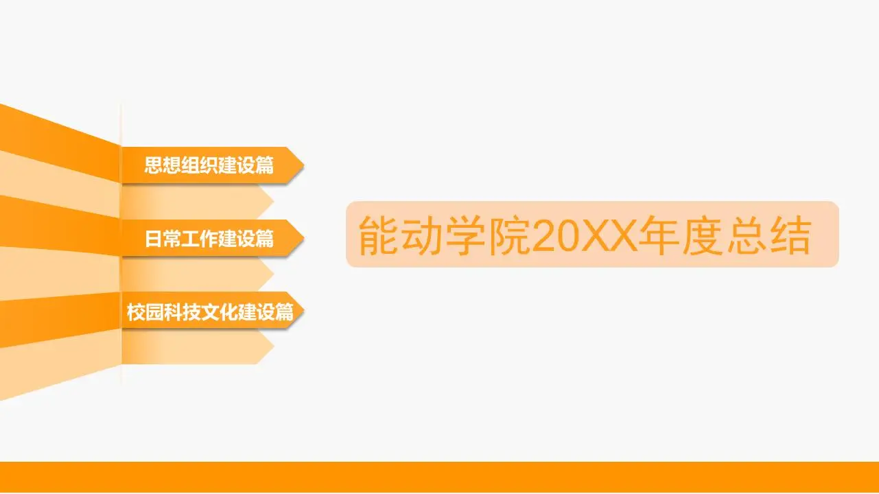 大学协会教师年度工作总结PPT模板