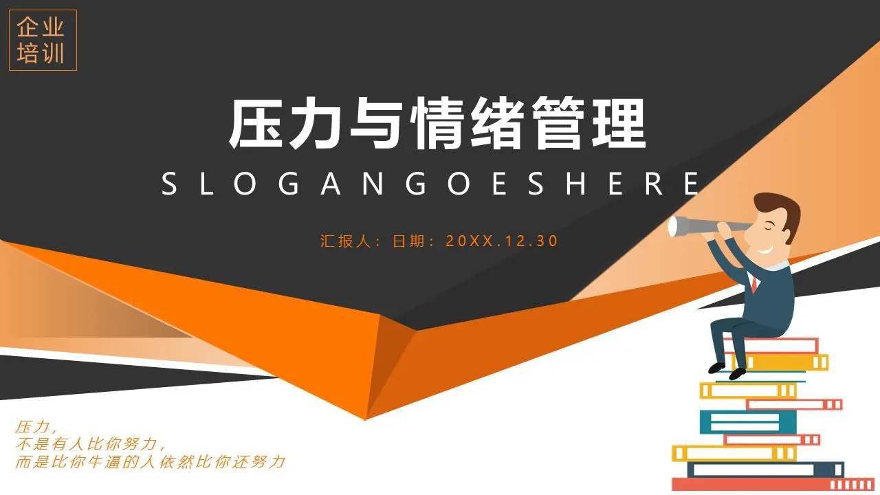 压力和情绪管理培训PPT