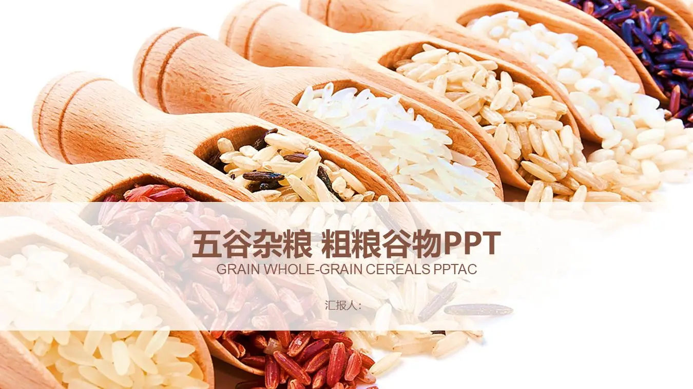 穀物和穀物產品PPT模板