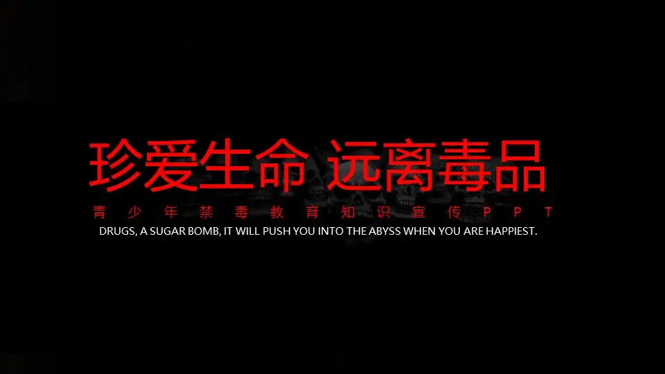 青少年毒品教育宣传PPT