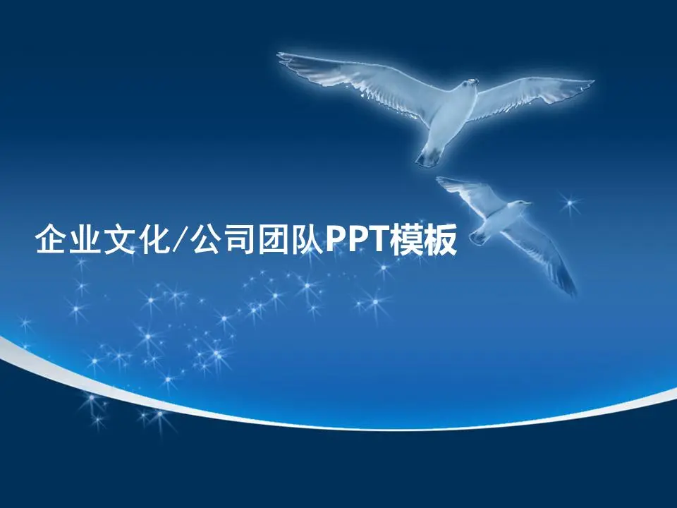 企业文化公司团队PPT模板