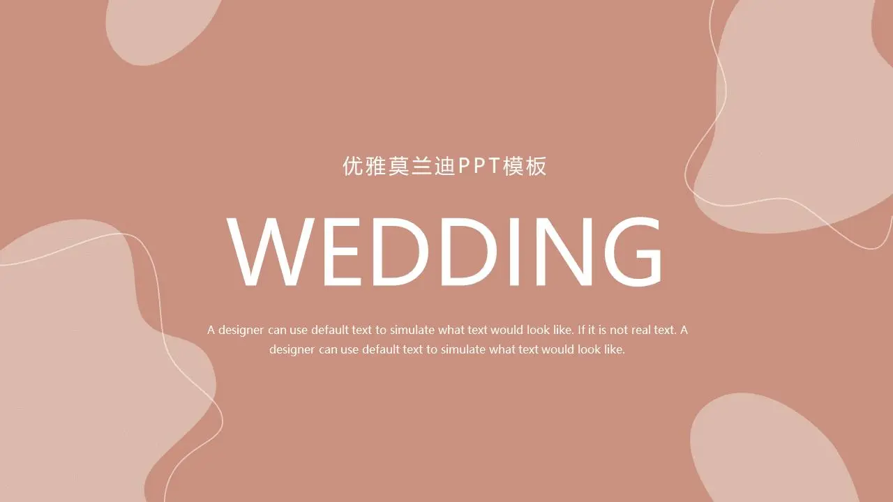 優雅莫蘭迪PPT模板
