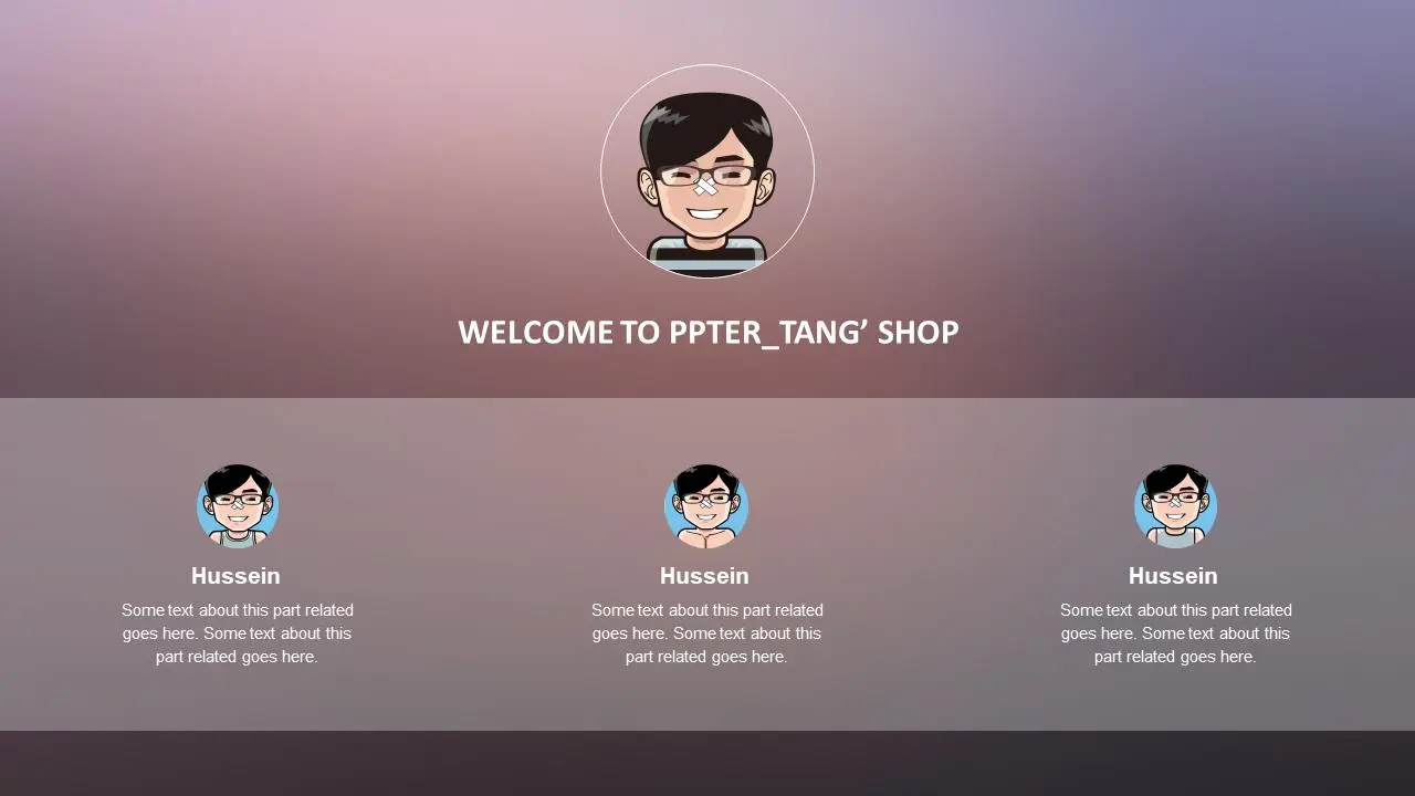 IOS的UI风格标题PPT动画