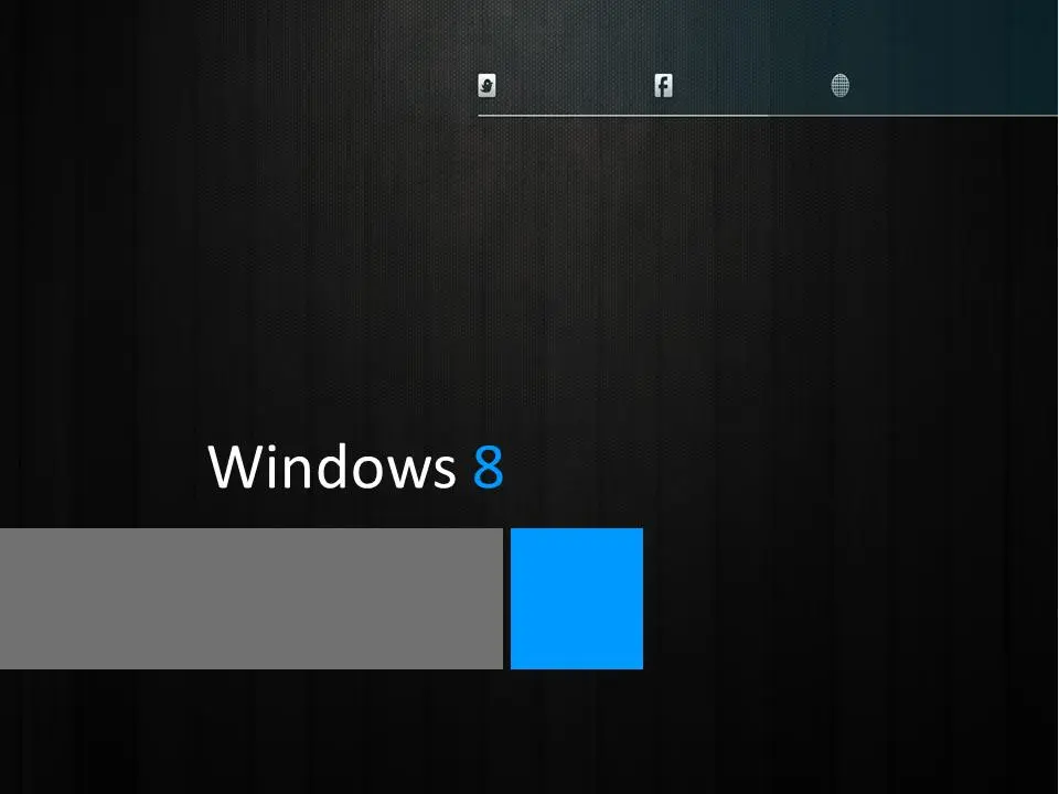 黑色Win8风格商务PPT模板